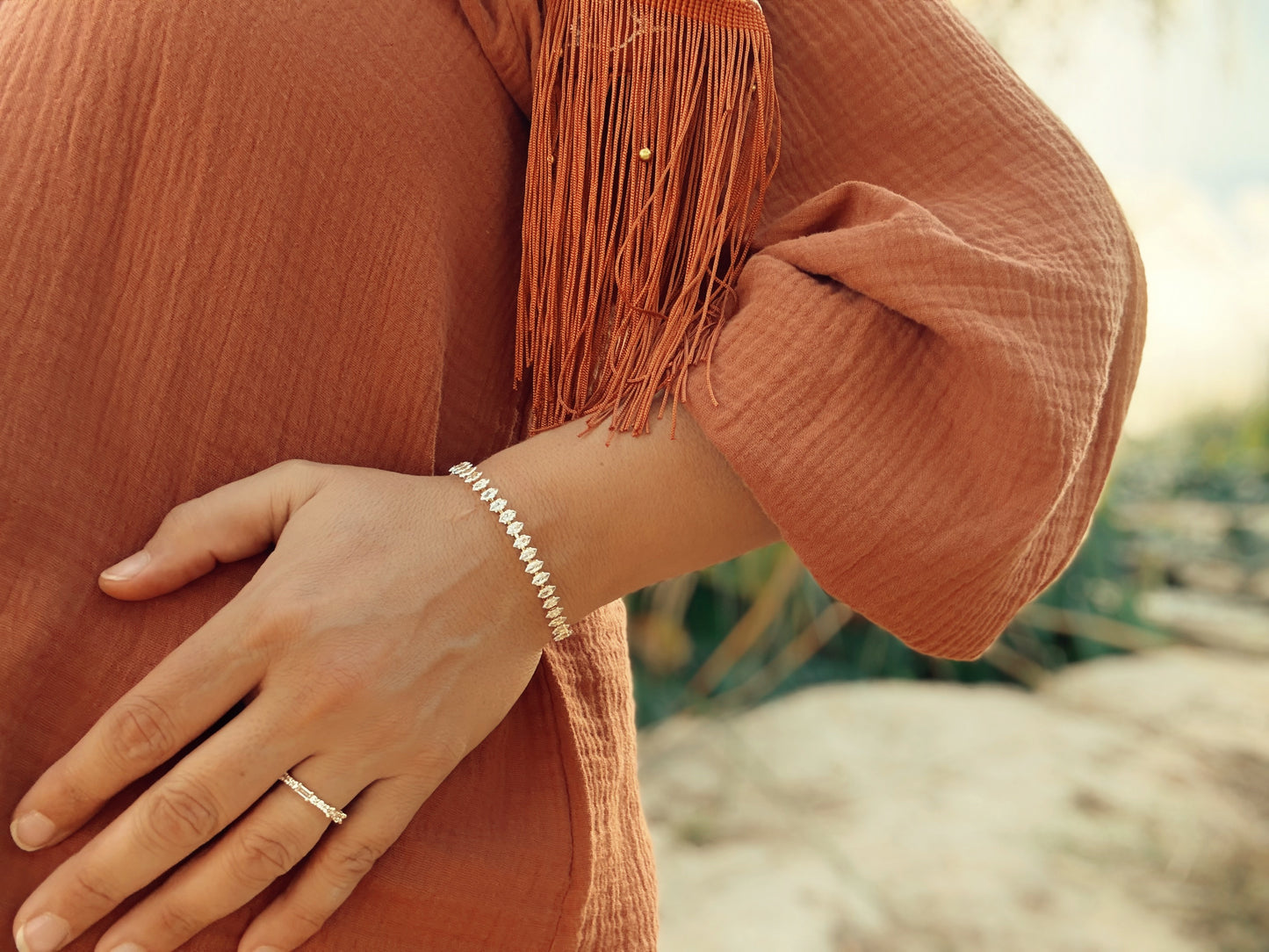 צמיד טניס מרקיז