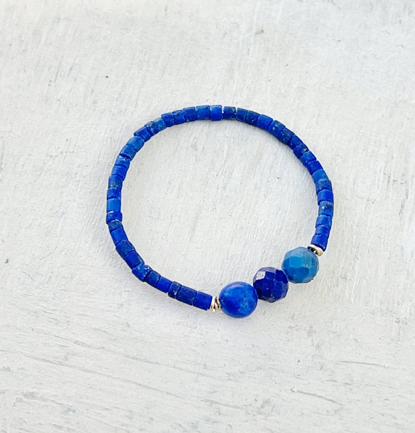 Thin lapis lazuli ring