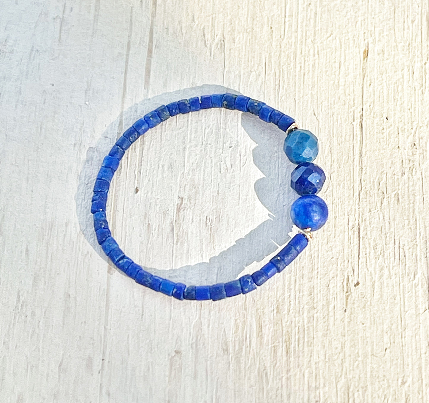 Thin lapis lazuli ring