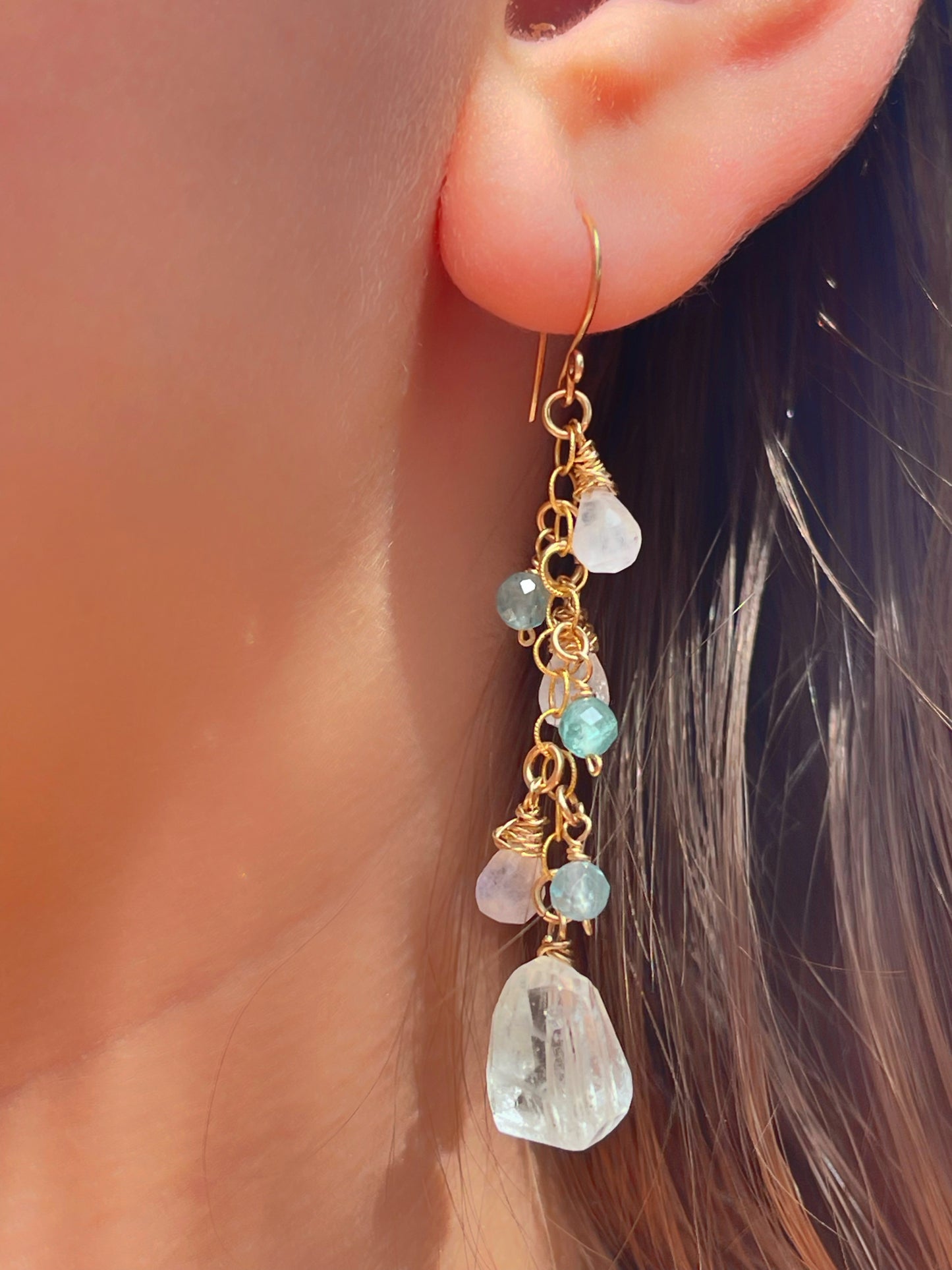 עגילי מים וירח