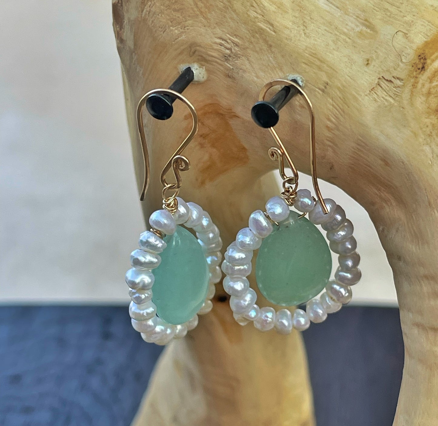 עגילים עם אבנטורין