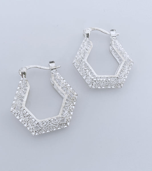 עגילי ירח כסף