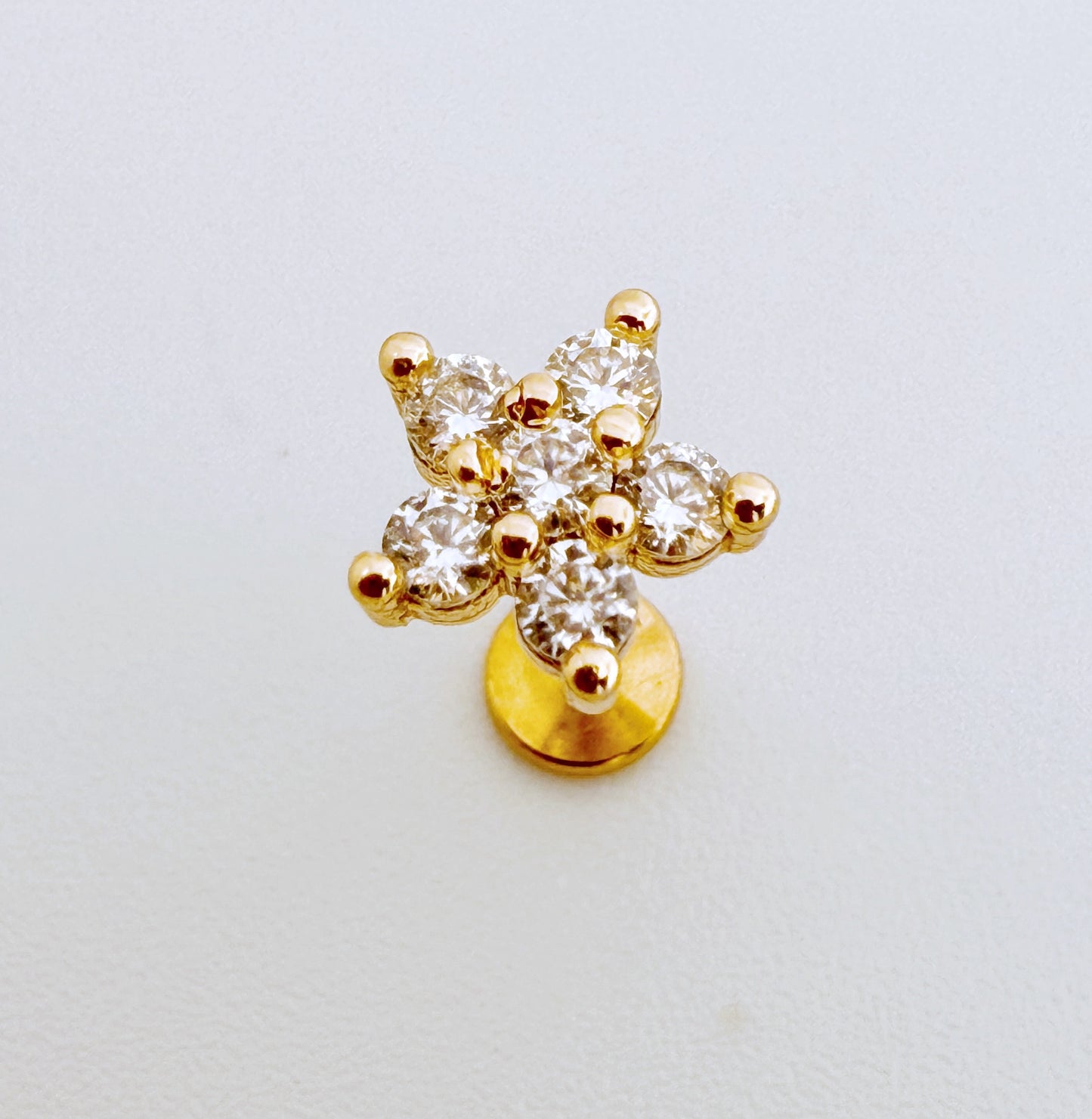 עגיל לפירסינג  רקפת