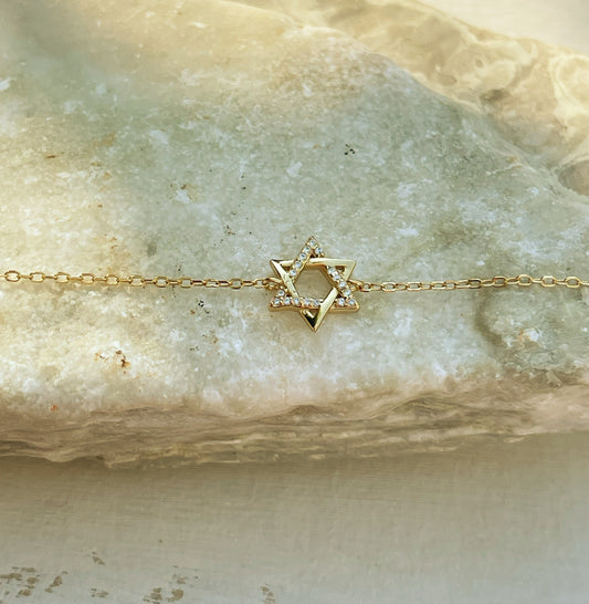 צמיד עדין מגן דוד