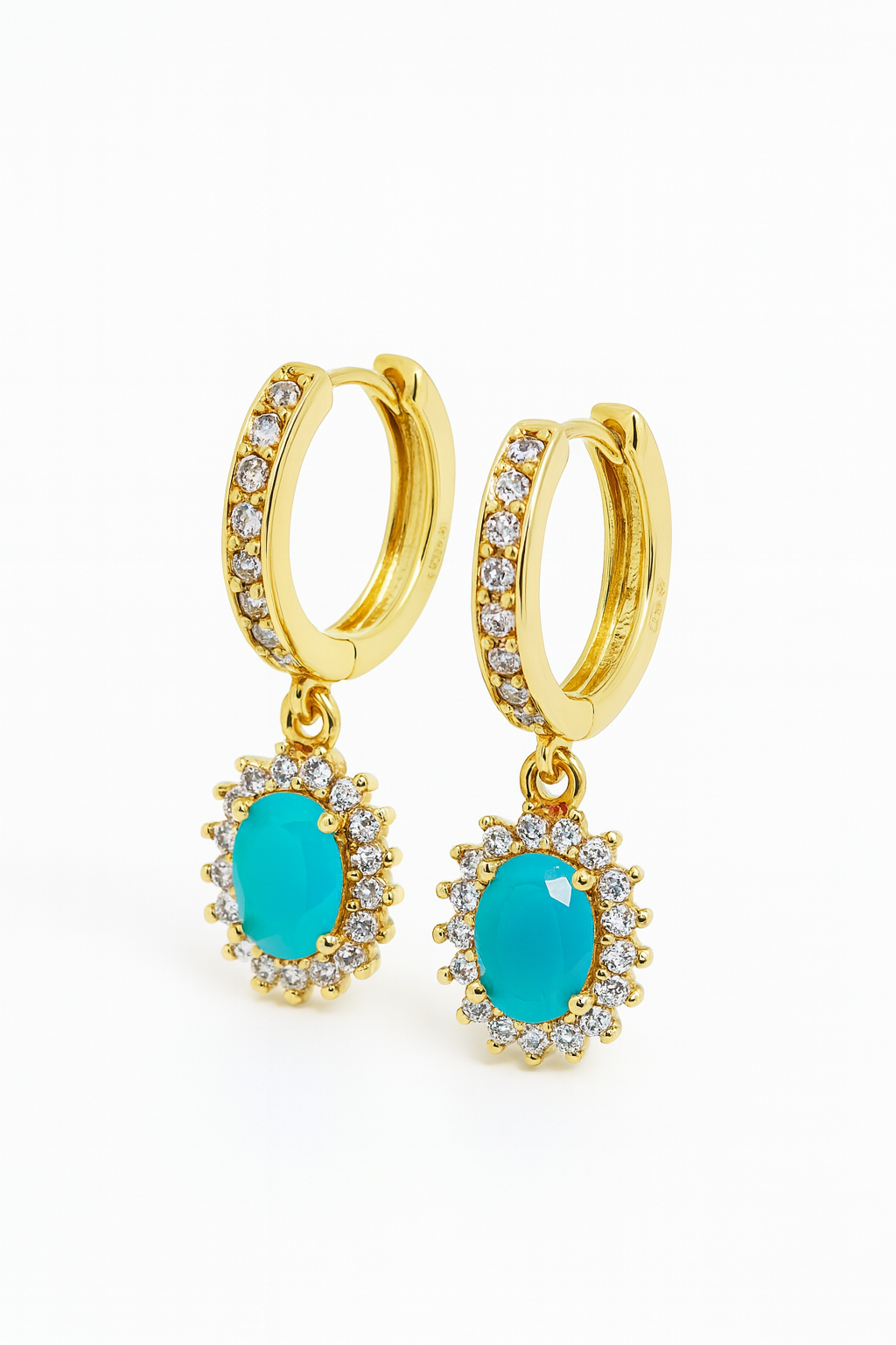 עגילי טורקיז