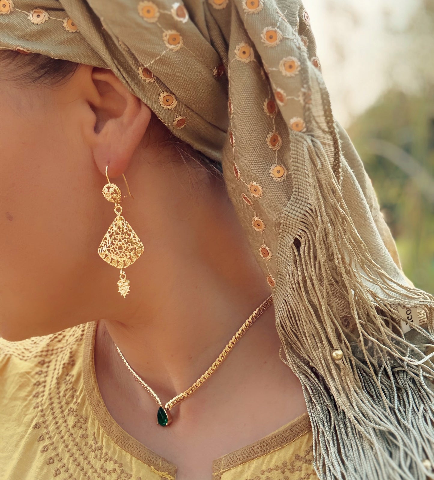 עגילים ציפורה