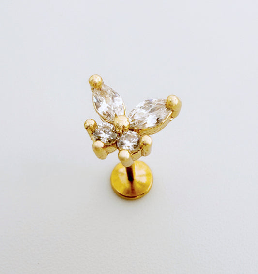 עגיל לפירסינג פרפר