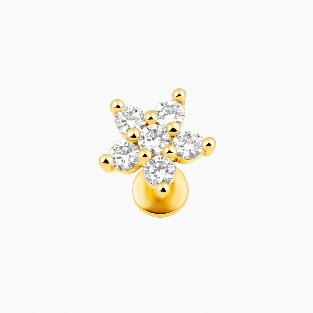 עגיל לפירסינג  רקפת