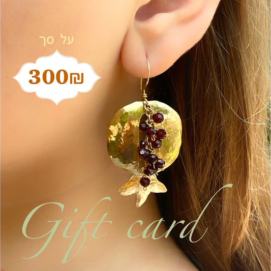 גיפטקארד על סך ₪300